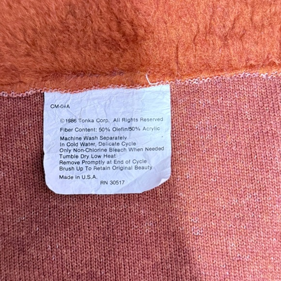 1986 Tonka Pound Puppy Wall Hanging Olefin / Acrylic Very Rare 36" X 20" Fuzzy - Picture 13 of 14